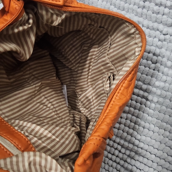 New Ampere Creations The Lisa Convertible Backpack Crossbody in Orange - Picture 5 of 10